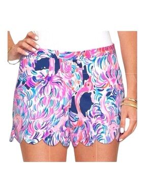 LILLY PULITZER Magnolia Short in Pelican Pink Head in the Sand, Size 2.